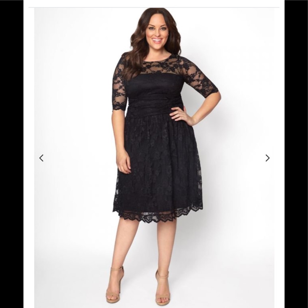 Kiyonna black cocktail dress plus size